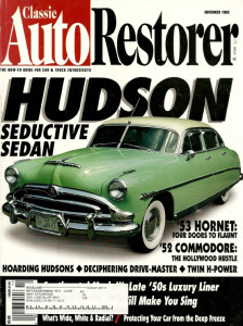 CLASSIC AUTO RESTORER 1995 NOV - HUDSON SPECIAL, 58 LINCOLN MARK III, 62 LARK